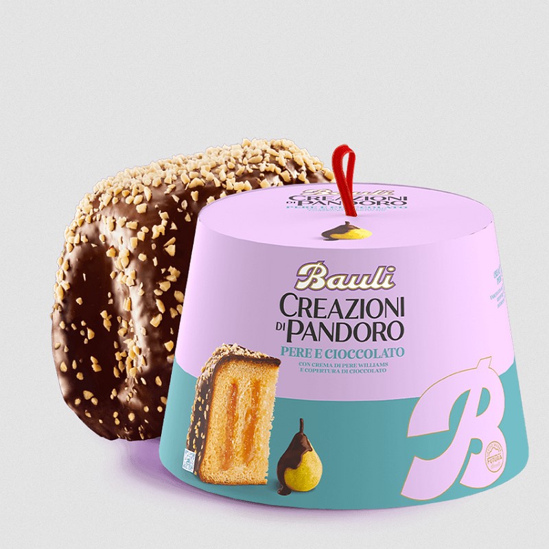 Bauli Pandoro Pera & Cioccolato & sliced