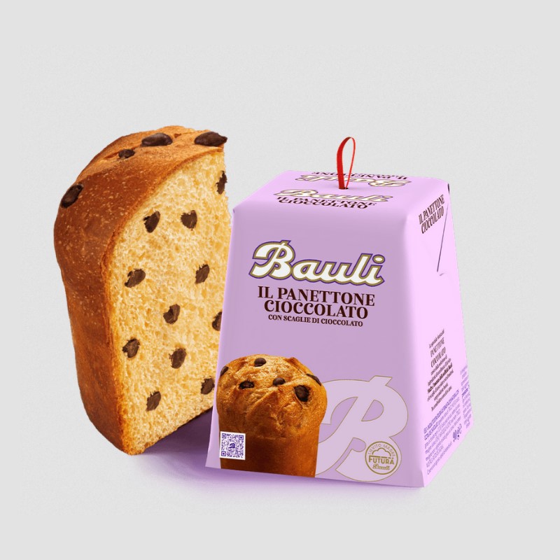 Bauli Panettone MINI Choc Chips & sliced