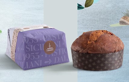 Panettone Citrus and Sicilian Saffron - with packaging