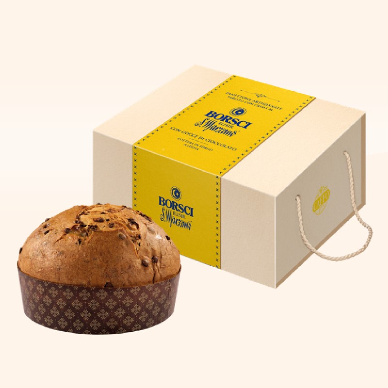 Panettone Farcito Con Crema al Borsci S.Marzano with package