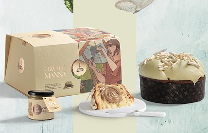 Fiasconaro Panettone Oro di Manna with packaging